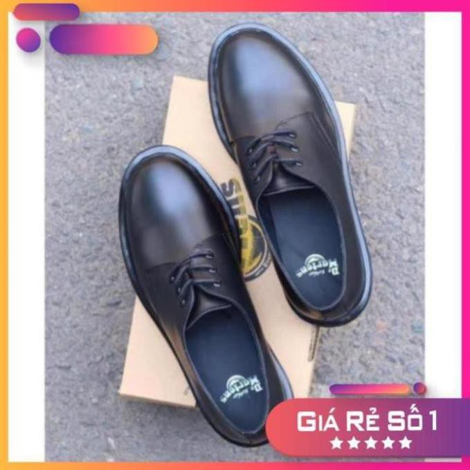 [Sale 3/3] Giày Da Bò 1461 2020 Full Black .Giày Dr.Martens Thailand Chính Hãng(1461.F.Black) Sale 11 -op1 !