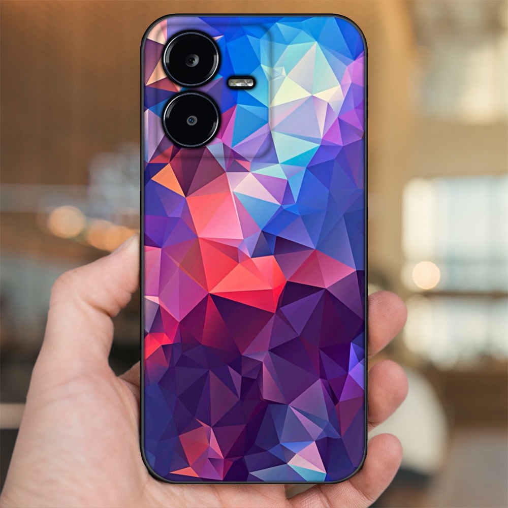 Ốp lưng Vivo Y22s viền đen in hình hoạ tiết 3D