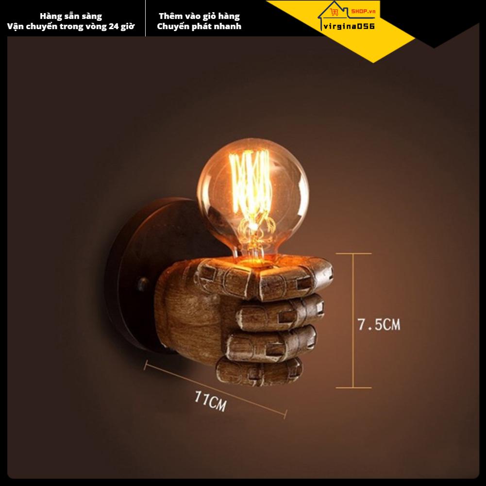 Virgina056 Người giữ đèn tường Trang trí hình dạng nắm tay mới lạ nghệ thuật cho quán bar Nhà hàng cà phê