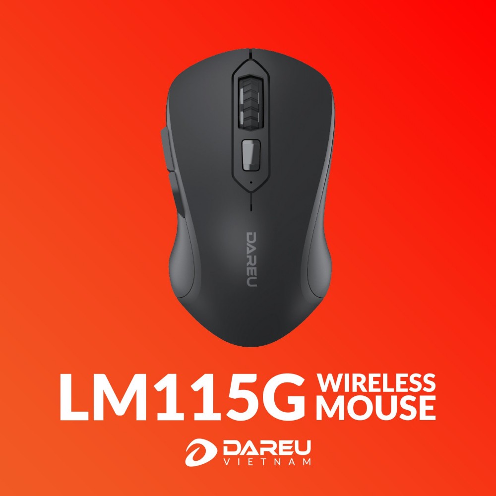 Chuột không dây Gaming Dareu LM115G Wireless (Chính hãng, BH 24 tháng)