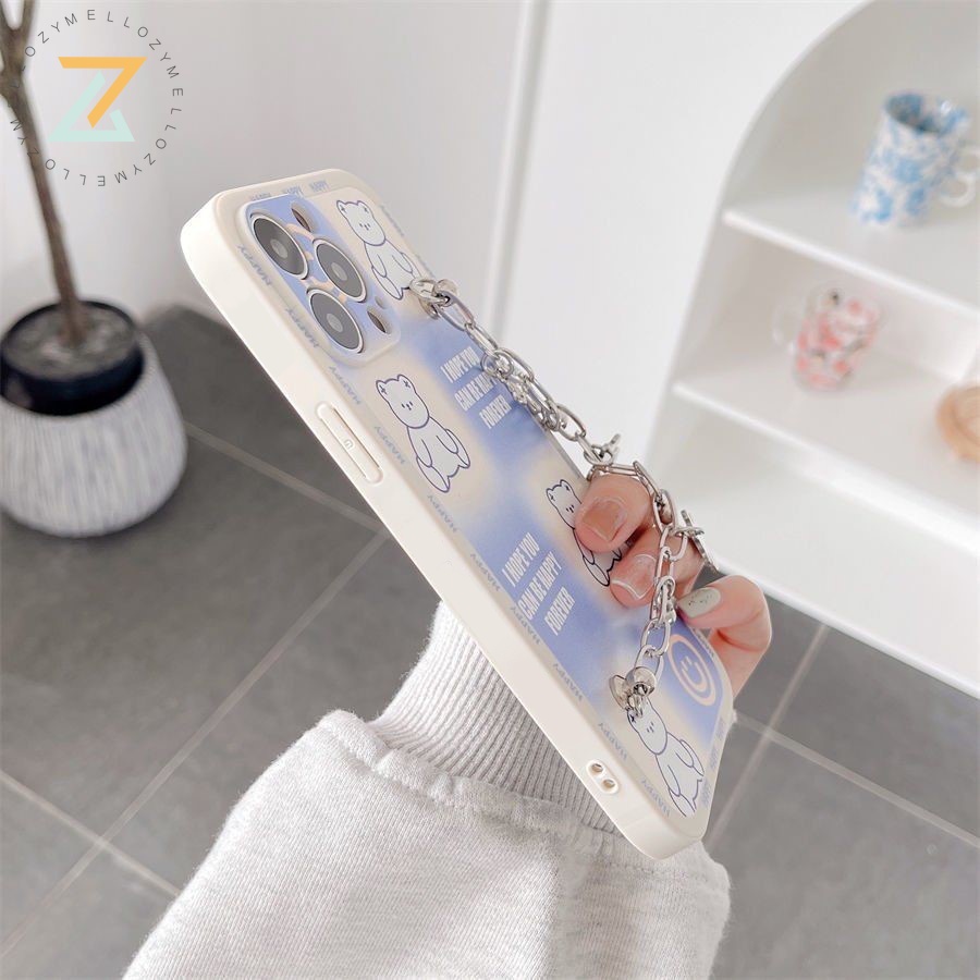 Zymello Ốp lưng Vivo V23 V23E V15 V17 V19 V20 V20 Pro V20SE V21 V11i Vỏ điện thoại silicon gấu dễ thương A