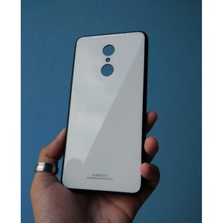 Ốp lưng kính cường lực Xiaomi Redmi 5 Plus - Viền nhựa dẻo