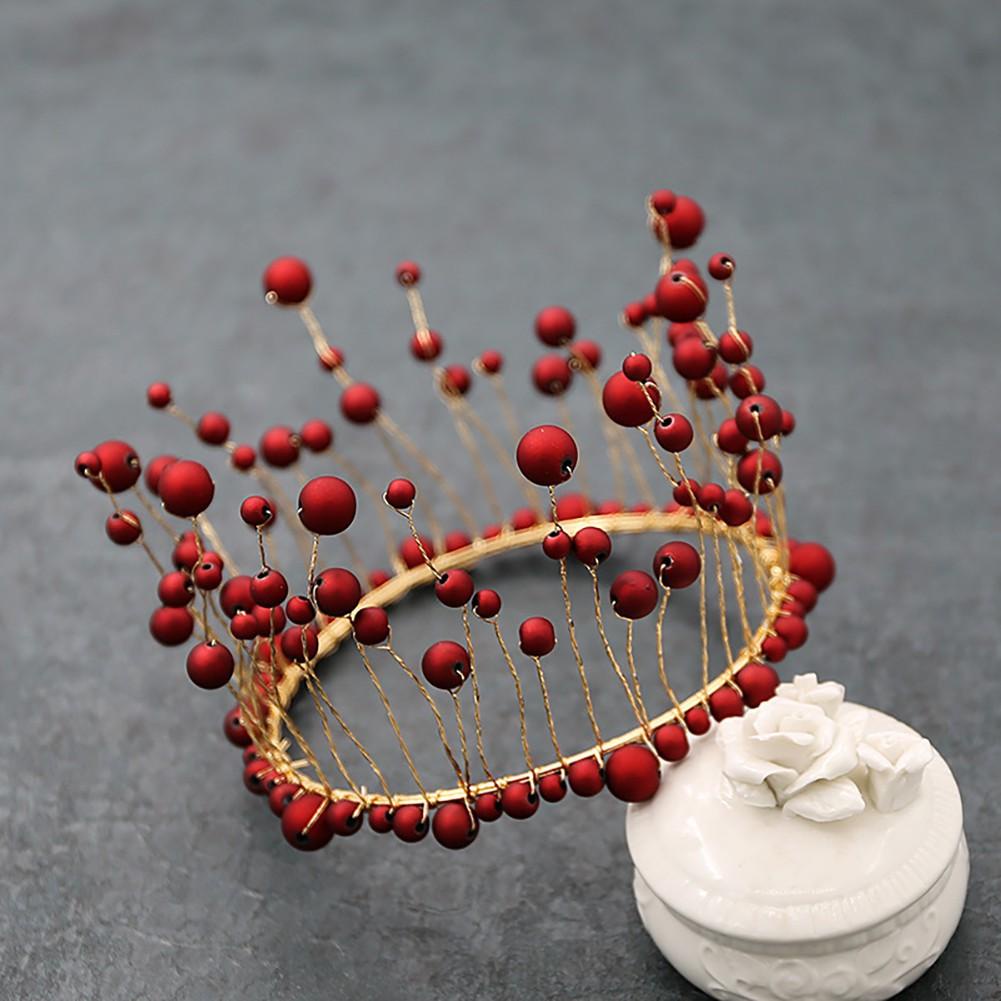 Vương miện ngọc trai decor trang trí bánh ⚡ HÀNG LOẠI 1 ⚡ trang trí cho chiếc bánh sinh nhật thêm hấp dẫn