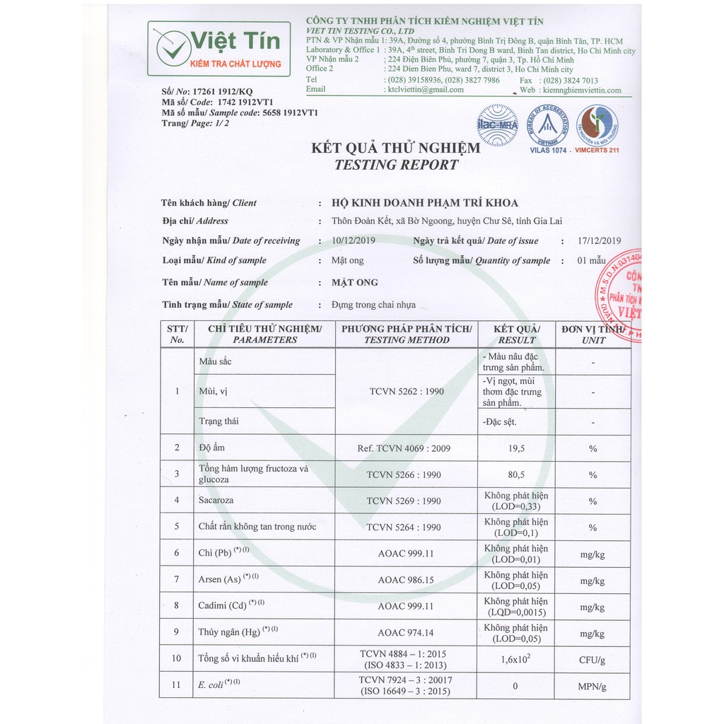 Siêu KM mùa dịch, mật ong Anh Khoa Gia Lai, đổi trả miễn phí