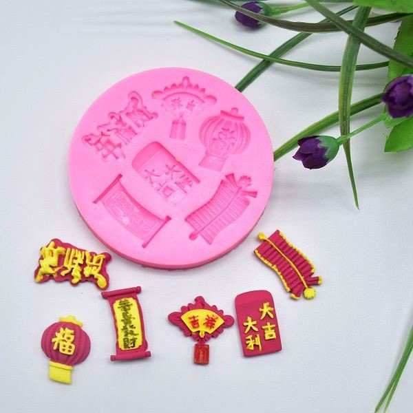 Khuôn silicon 4D ⚡ HÀNG LOẠI 1 ⚡ khuôn phao lồng đèn trung hoa họa tiết bắt mắt