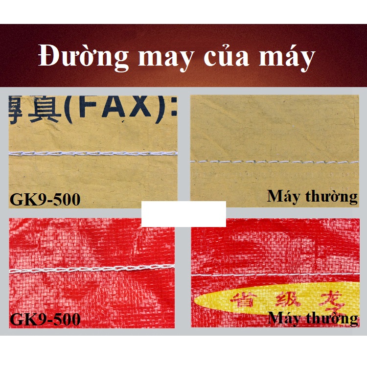 Máy khâu bao bì cầm tay - Máy khâu miệng bao - Máy khâu bao tra dầu tự động GK9-500