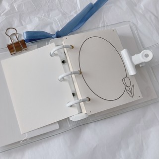 SỔ TAY 3 CÒNG XINH XẮN CÓ LỖ GẮN MÓC KHÓA ĐƯỢC TẶNG KÈM CARD Và HÌNH DÁN Sticker Random