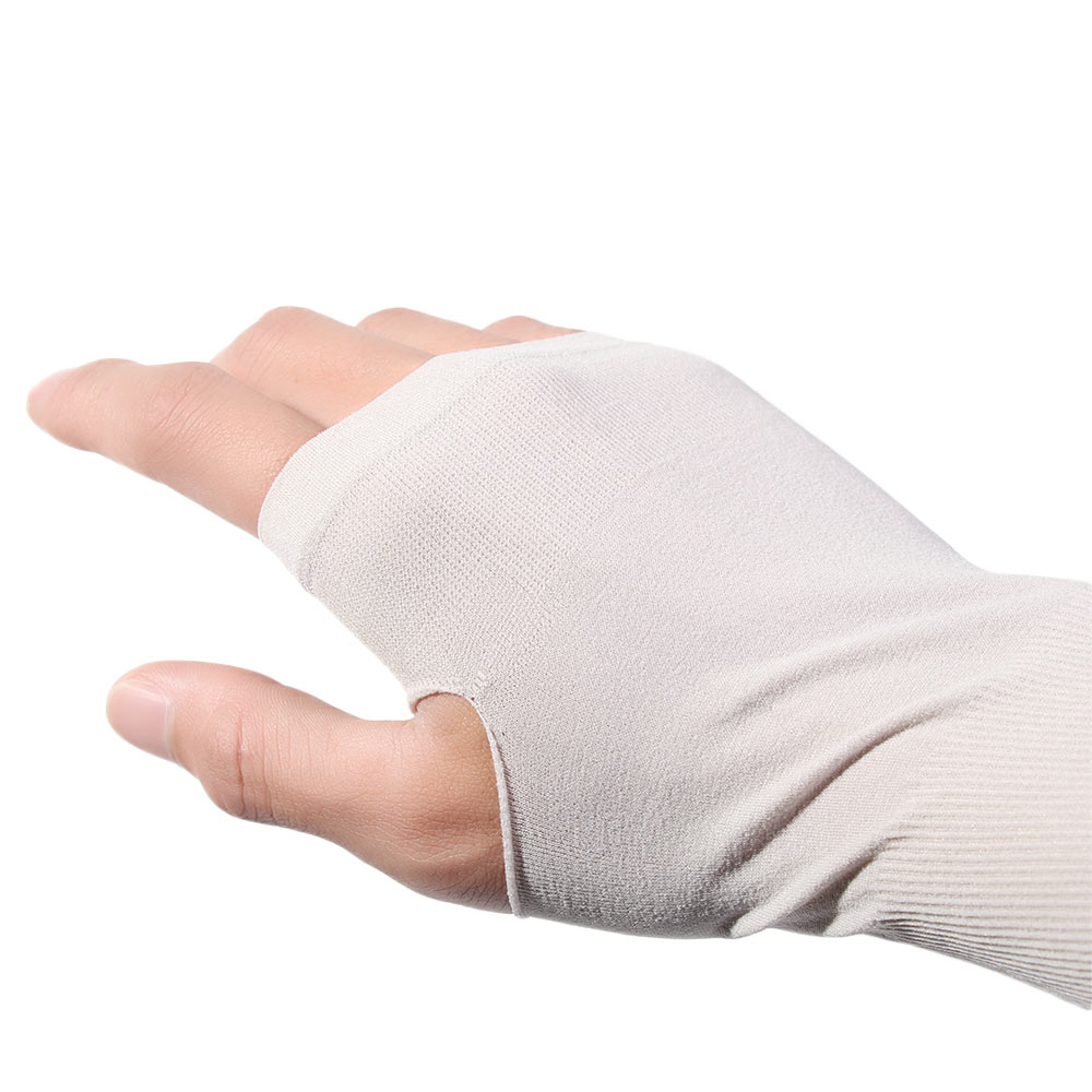 Ống găng đeo cánh tay hở ngón giữ ấm mùa hè bảo vệ khi chơi thể thao/ bóng rổ nhiều màu sắc