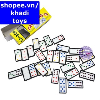 Đồ chơi bộ cờ Domino Cao Thắng trong phòng cho bé bằng nhựa