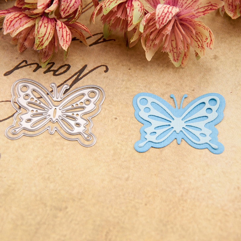 Khuôn Cắt Giấy Làm Từ Kim Loại Hình Bươm Bướm Trang Trí Scrapbook