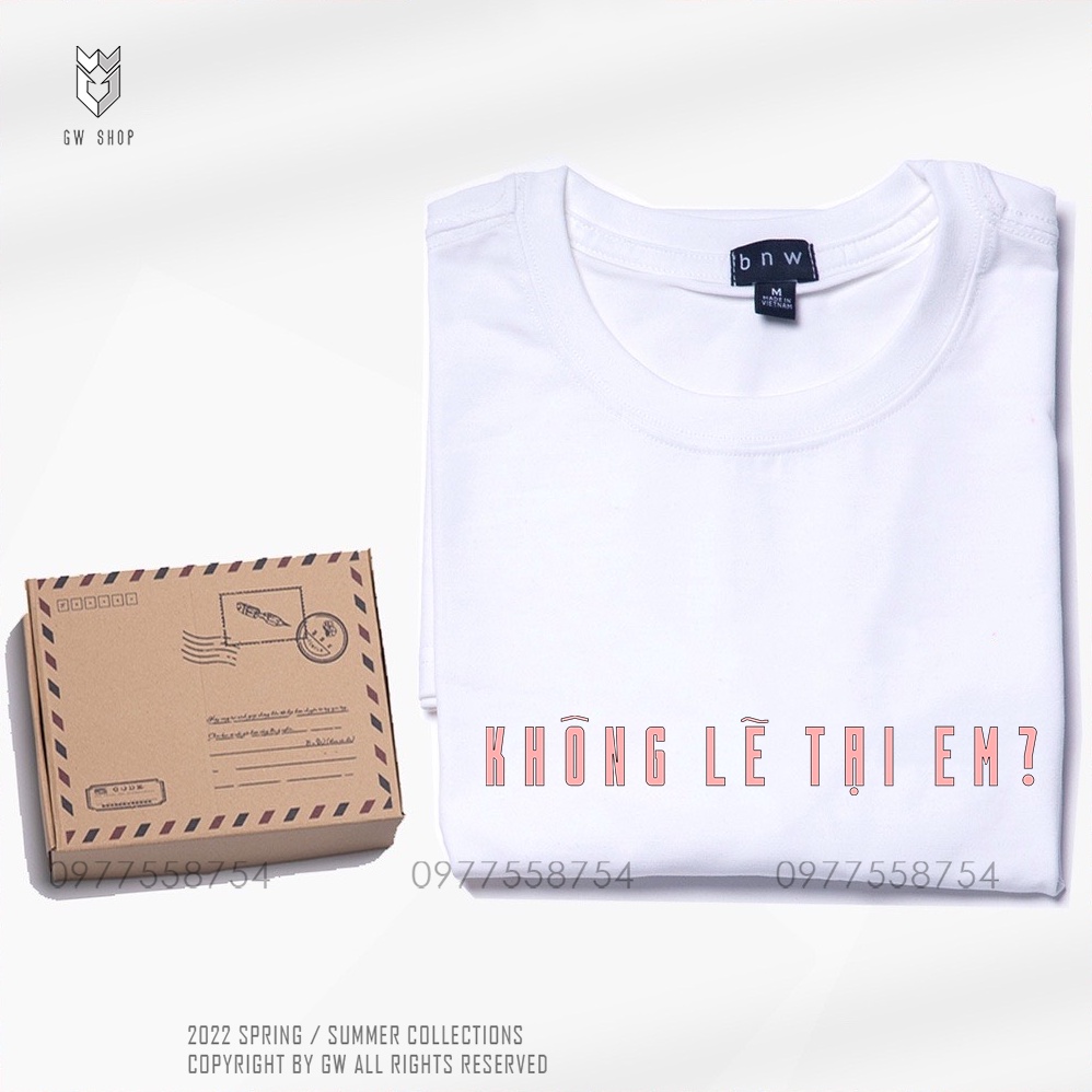 Áo đôi Unisex Tay Lỡ " TẤT CẢ LÀ TẠI ANH " Áo thun Nam Nữ Oversize Form Rộng - GW Shop