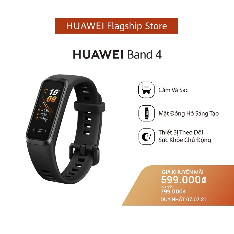 Vòng đeo tay thông minh Huawei Band 4