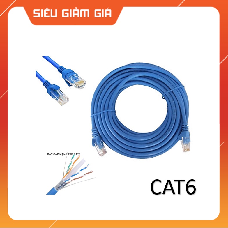 Dây Mạng Cat6 FTP Bấm Sẵn 2 Đầu dài 25M - 50M - chống nhiễu