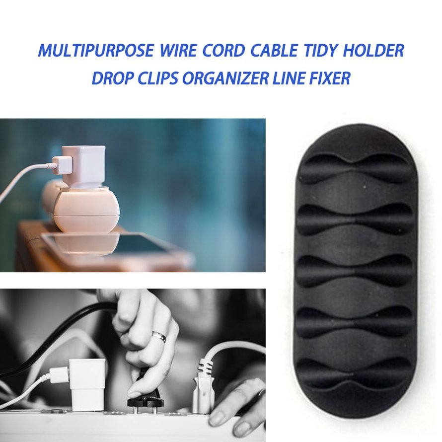 Dụng Cụ Giữ Dây Cáp Gọn Gàng Tiện Dụng Cho Gia Đình