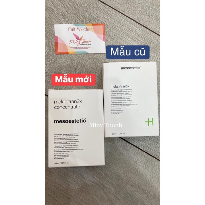 Serum giảm nám chuyên sâu Mesoestetic Melan Tran3x Concentrate 30ml