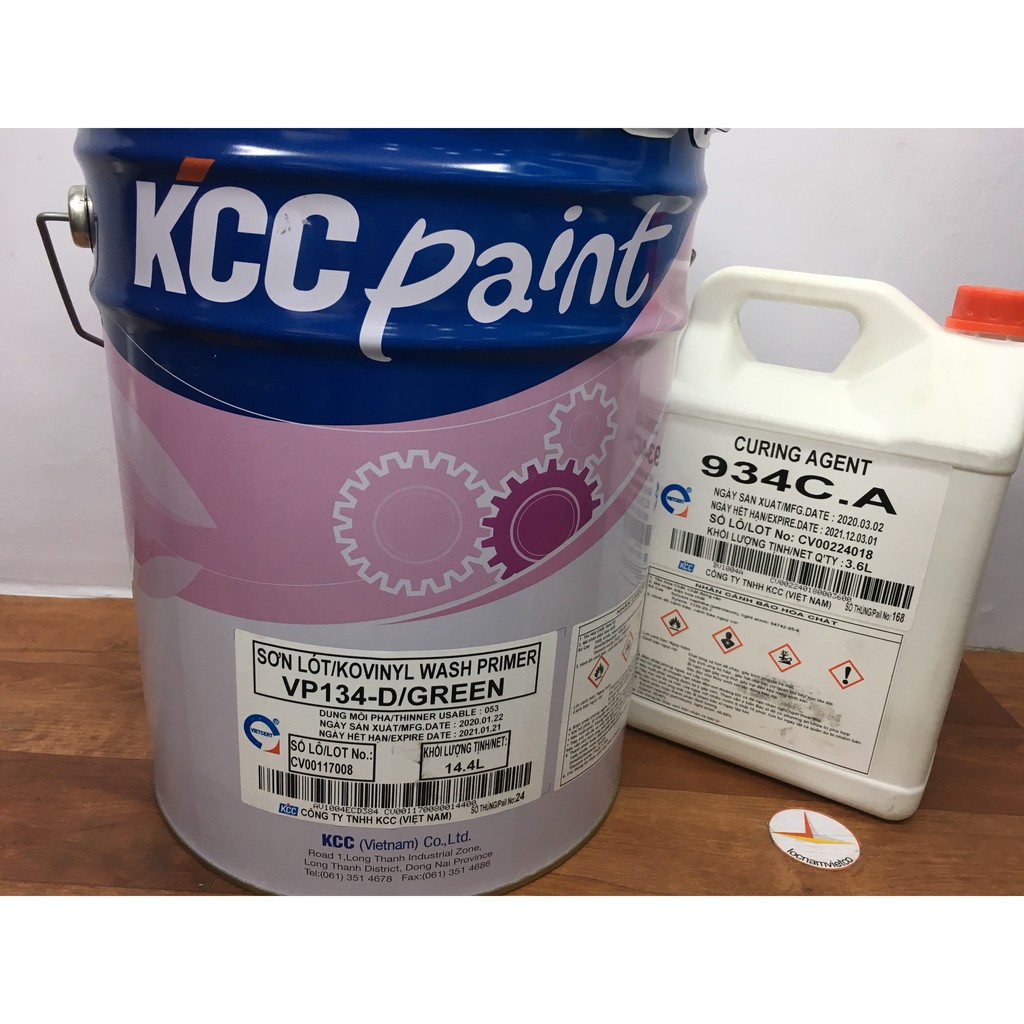 Sơn lót chịu Axit KCC KOVINYL WASH PRIME VP134-DGREEN 18L