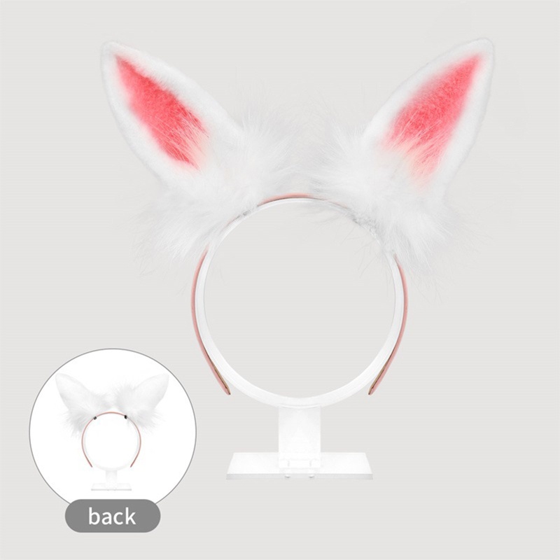 Băng Đô Cài Tóc Hình Tai Thỏ Bằng Lông Nhung Dễ Thương Xinh Xắn