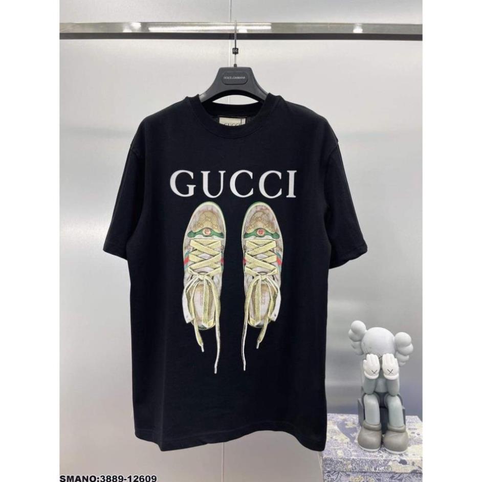 áo thun Nam nữ ,tay lỡ Đôi Giày Gucci ( ko dây ) hot trend, form nam nữ unisex oversize ! #