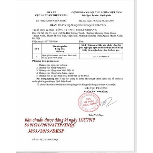 Cenly Giảm Cân Cấp Tốc - Siêu Giảm Cân - Không Tác Dụng Phụ - An Toàn Cho Sức Khỏe | Thế Giới Skin Care