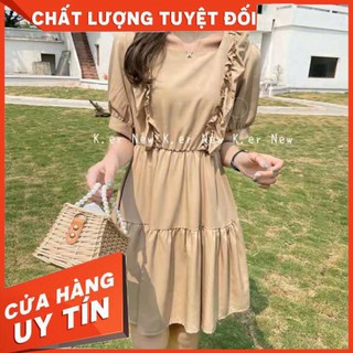 Đầm Nữ Chun Eo Bèo Xinh /hình thật