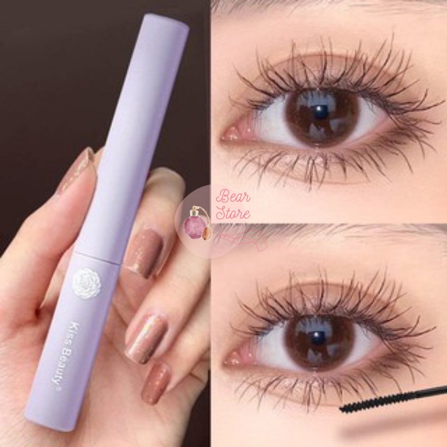 Mascara Chuốt Mi Kiss Beauty Vỏ Tím Pastel Hàng Nội Địa Trung Siêu Mảnh Giúp Mi Cong Đẹp Tự Nhiên 5ml | BigBuy360 - bigbuy360.vn
