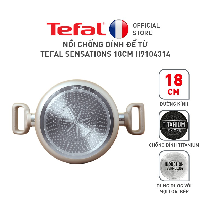 [Mã LIFEHL25 giảm 10% đơn 350K] Nồi chống dính Tefal Sensations 18cm