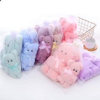 🐻🐻🐻 SET 2 KHĂN SIÊU THẤM HÌNH  GẤU🐻🐻🐻