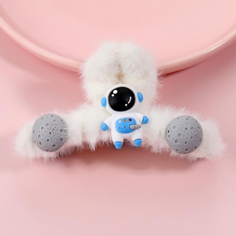 Kẹp tóc càng cua lông mềm nhiều hình ngộ nghĩnh dễ thương cute hạt me thời trang Hàn Quốc, June accessories