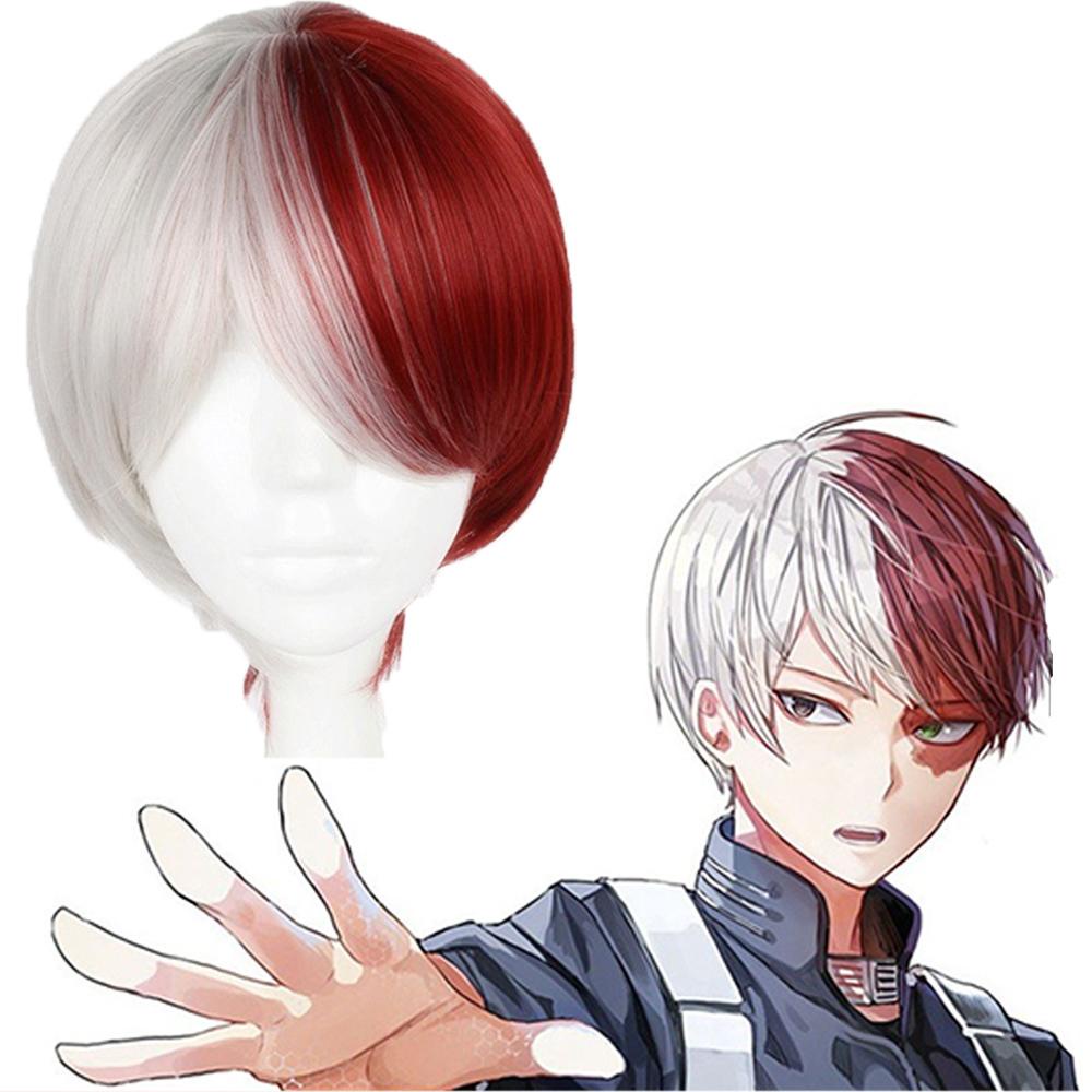 DARON Bộ Tóc Giả Ngắn Cosplay Nhân Vật Todoroki Shoto