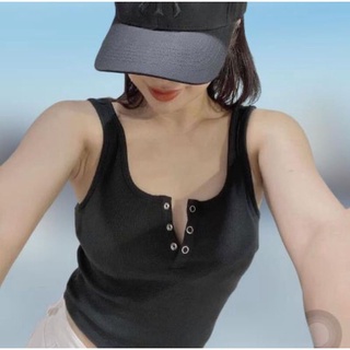 ÁO DÂY CROPTOP NÚT BẤM SIÊU XINH