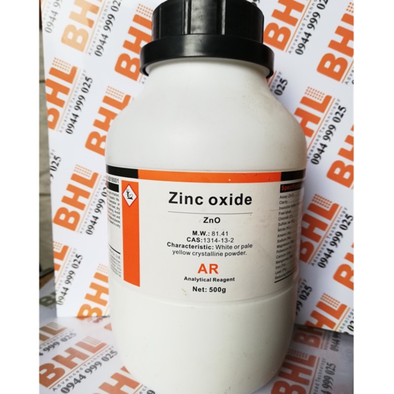 Kẽm oxit Zinc Oxide 500g ZnO dùng trong nha khoa