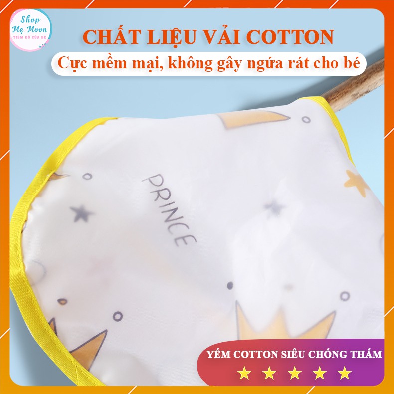 Yếm vải Cotton Cho Bé Siêu Chống Thấm - Cực Nhẹ - Cực Thoáng Mát