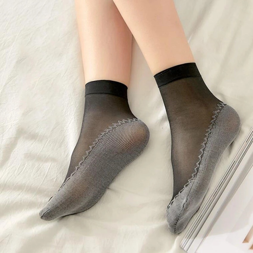 1 Đôi Tất Nhung Cotton Mềm Mại Chống Trượt Quyến Rũ Cho Nữ