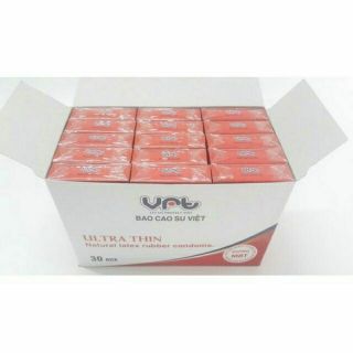 Bao cao su Vrt Dâu - Hộp 3 chiếc