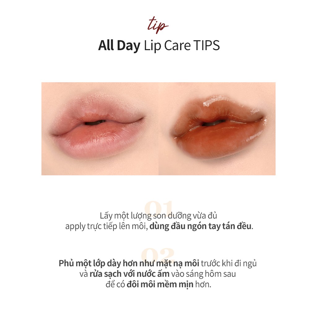 Son Dưỡng Có Màu Dưỡng Ẩm Môi Merzy The Heritage All Day Lip Care 4g