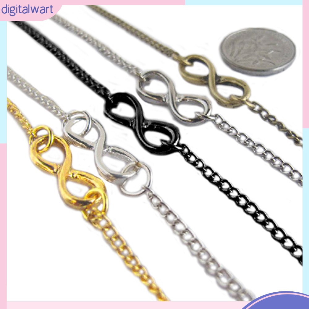 Vòng tay dây xích họa tiết vô cực dễ thương cá tính dành cho nữ