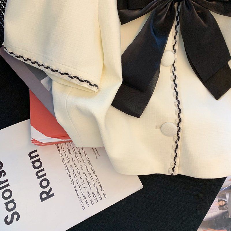 Cổ Phiếu Sẵn Sàng❤Ah F &amp; X Áo Sơ Mi Tay Phồng Đính Nơ Phong Cách Pháp Thời Trang Mùa Hè Phong Cách Phương Tây Dành Cho Nữ 2022