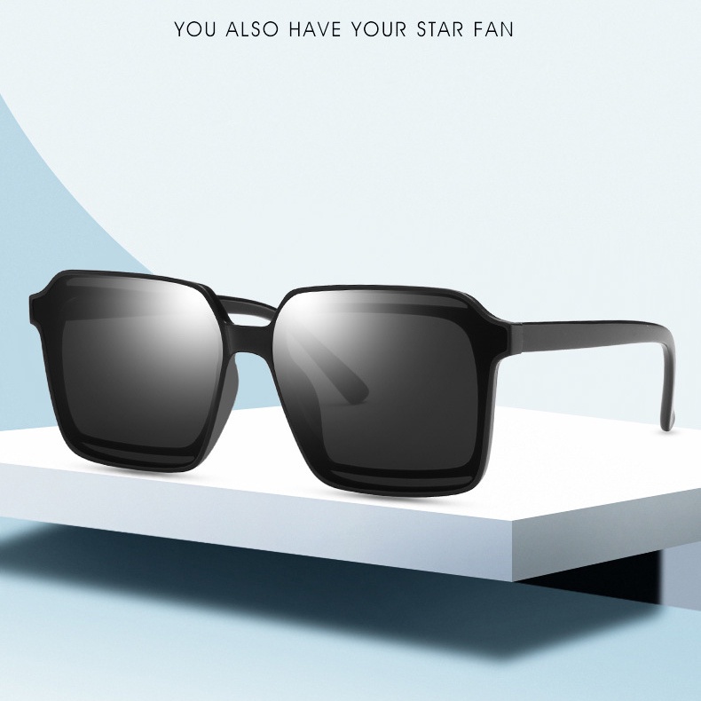 Kính Mát Gọng Vuông Lớn Phong Cách Hàn Quốc Thời Trang Cho Nữ