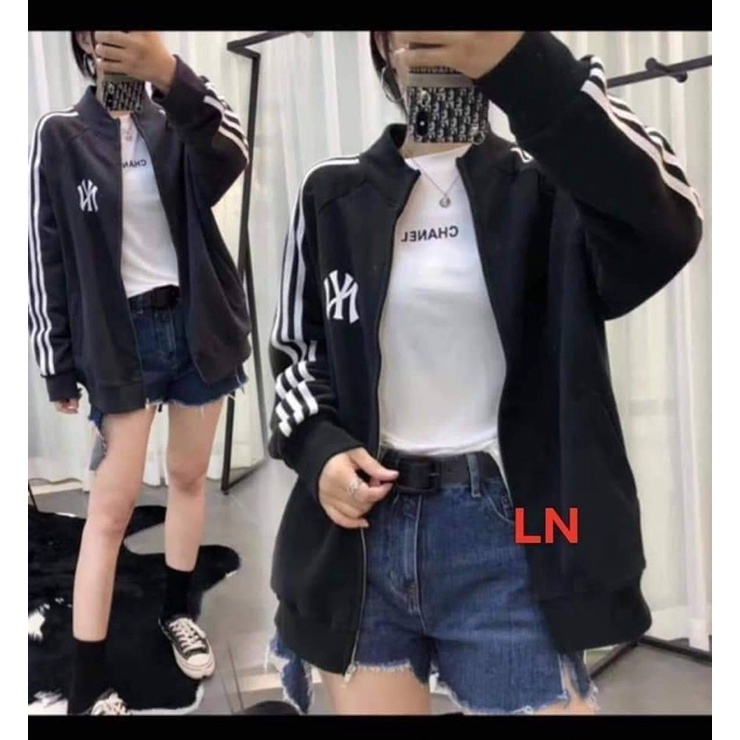 Áo khoác nỉ cotton ba rót chữ lồng LN12