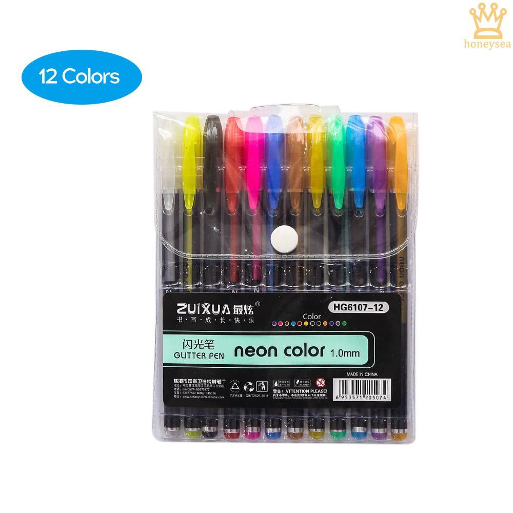 Bộ bút gel tô ghi chú nhiều màu dành cho học sinh vẽ trang trí sổ lưu niệm