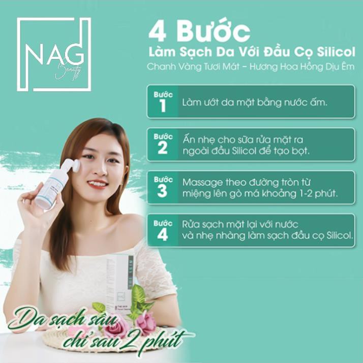 Sữa rửa mặt đầu cọ The Skin Cleanser 100ml cho da dầu mụn nhạy cảm dành cho nam nữ - NAG | BigBuy360 - bigbuy360.vn