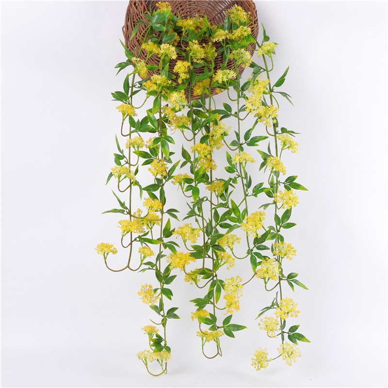 Dây nho hoa cẩm tú cầu nhân tạo treo tường trang trí làm phông nền chụp hình cưới