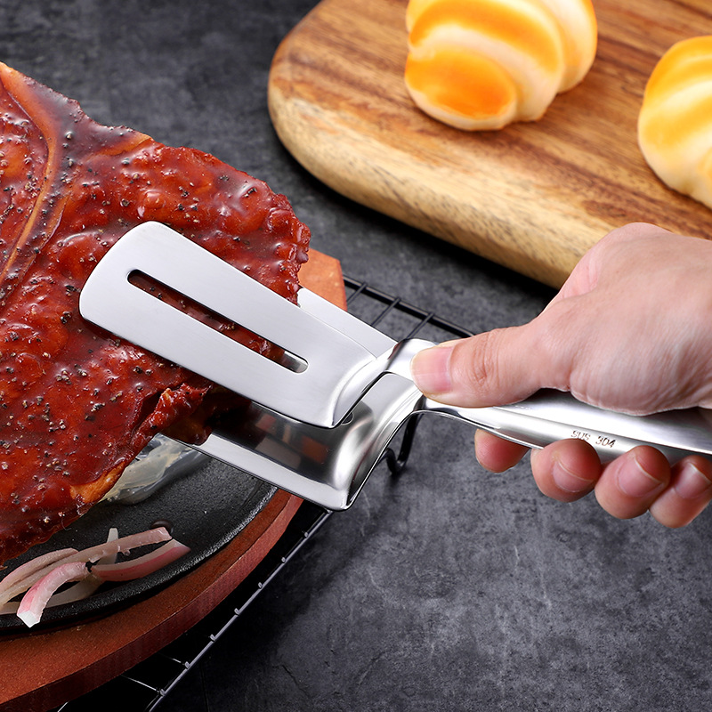 Dụng Cụ Kẹp Thịt Nướng BBQ Và Bánh Mì ANAEAT Dành Cho Nhà Bếp Bằng Thép Không Gỉ 304