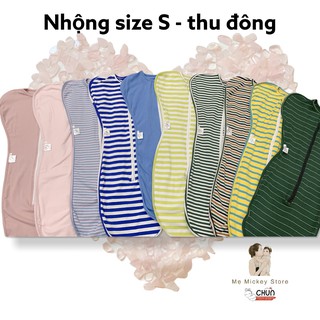 [HCM] NHỘNG CHŨN COCOON [chính hãng] GIÚP BÉ NGỦ NGON, SÂU GIẤC, GIẢM GIẬT MÌNH [Vải Thu Đông, Size S cho bé 3-6kg]