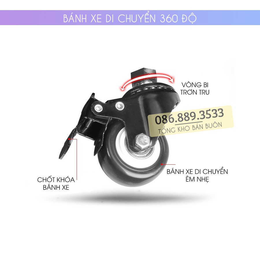 Giá Treo Tivi Di Động ErgoTek 1700 32 - 43 - 50 - 55 - 65 - 70 Inch Cột Treo Tivi Có Bánh Xe