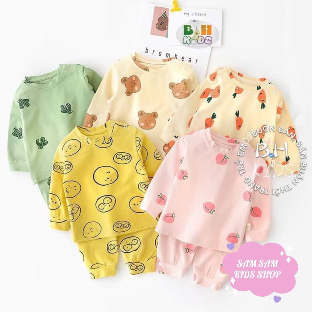 Bộ dài tay bé trai, bé gái MICKY MOM (size 8 - 18 kg)