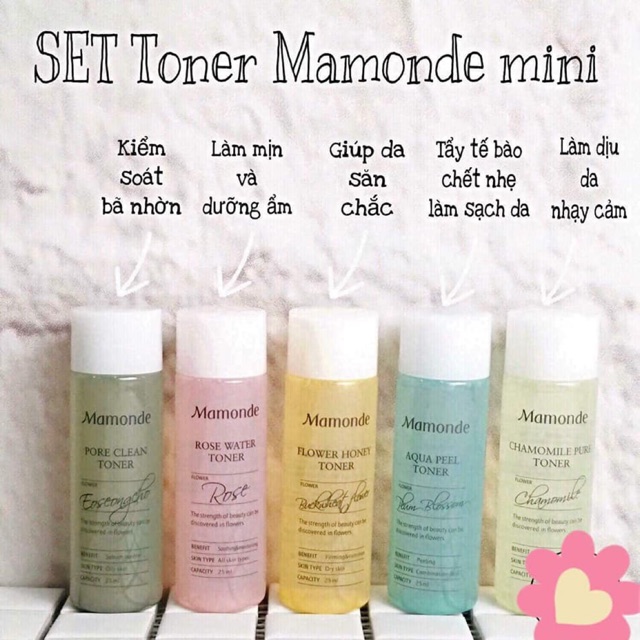 Set mini 5 chai toner Mamonde