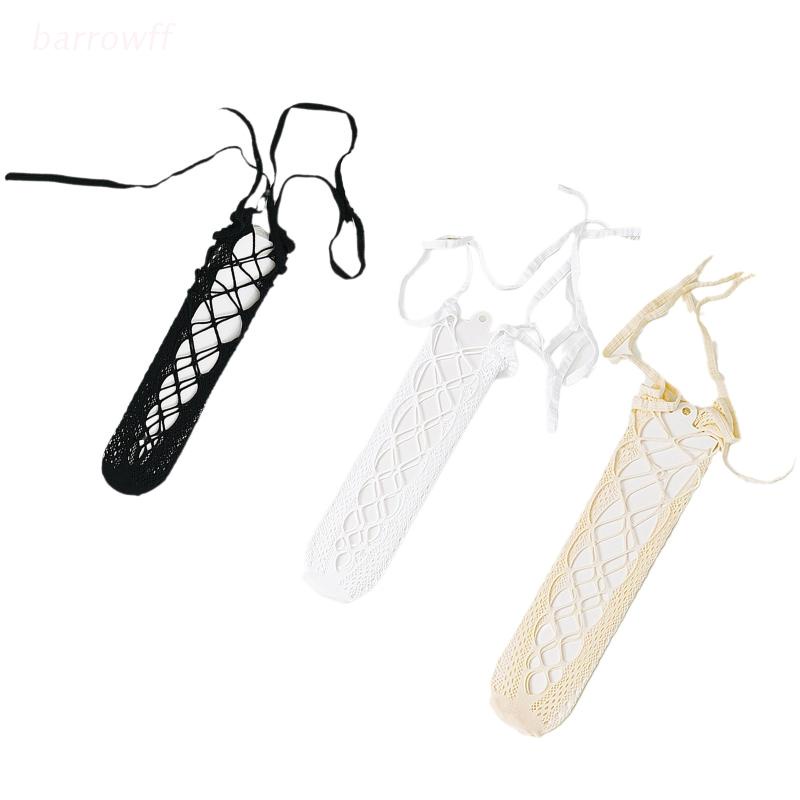 Brroa Vớ Lưới Ren Cao Đến Đầu Gối Phong Cách Lolita Nhật Bản Dành Cho Nữ Hàng Có Sẵn