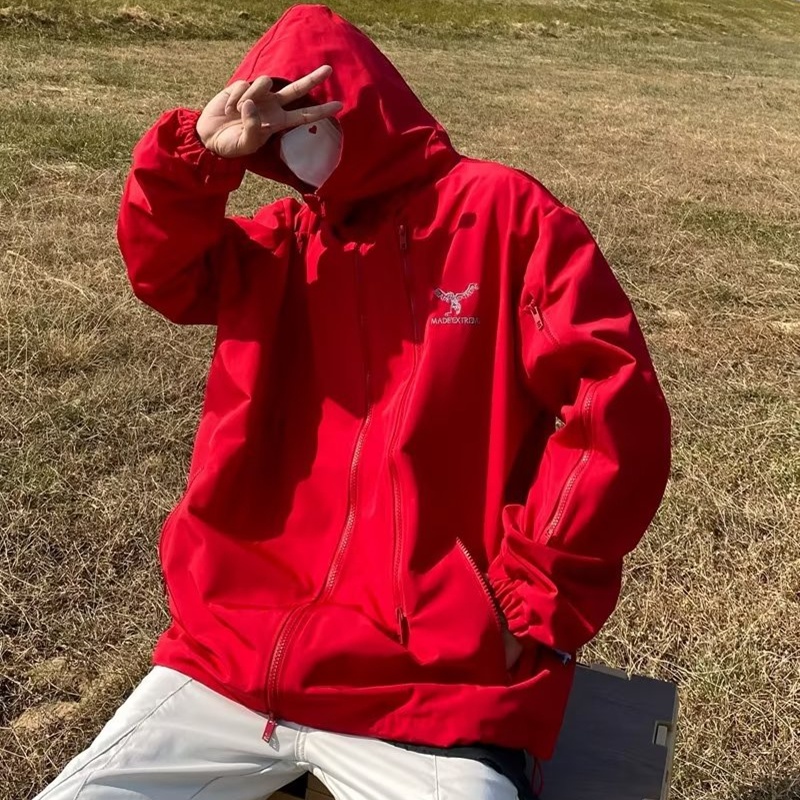 Áo Khoác Hoodie Dáng Rộng Phối Khóa Kéo Có Size M-2xl Thời Trang Xuân Thu Dành Cho Cặp Đôi