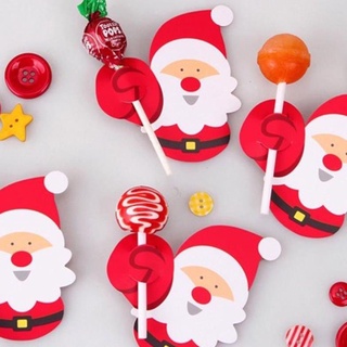 GIẤY THIỆP TRANG TRÍ KẸO MÚT HOẠT HÌNH ÔNG GIÀ NOEL - SANTA MÙA NOEL-GIÁNG SINH